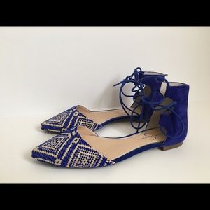 Jessica Simpson lace up flats